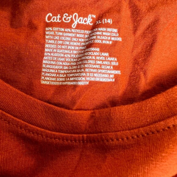 Cat & Jack Burnt Orange Rainbow Tee - Picture 8 of 9